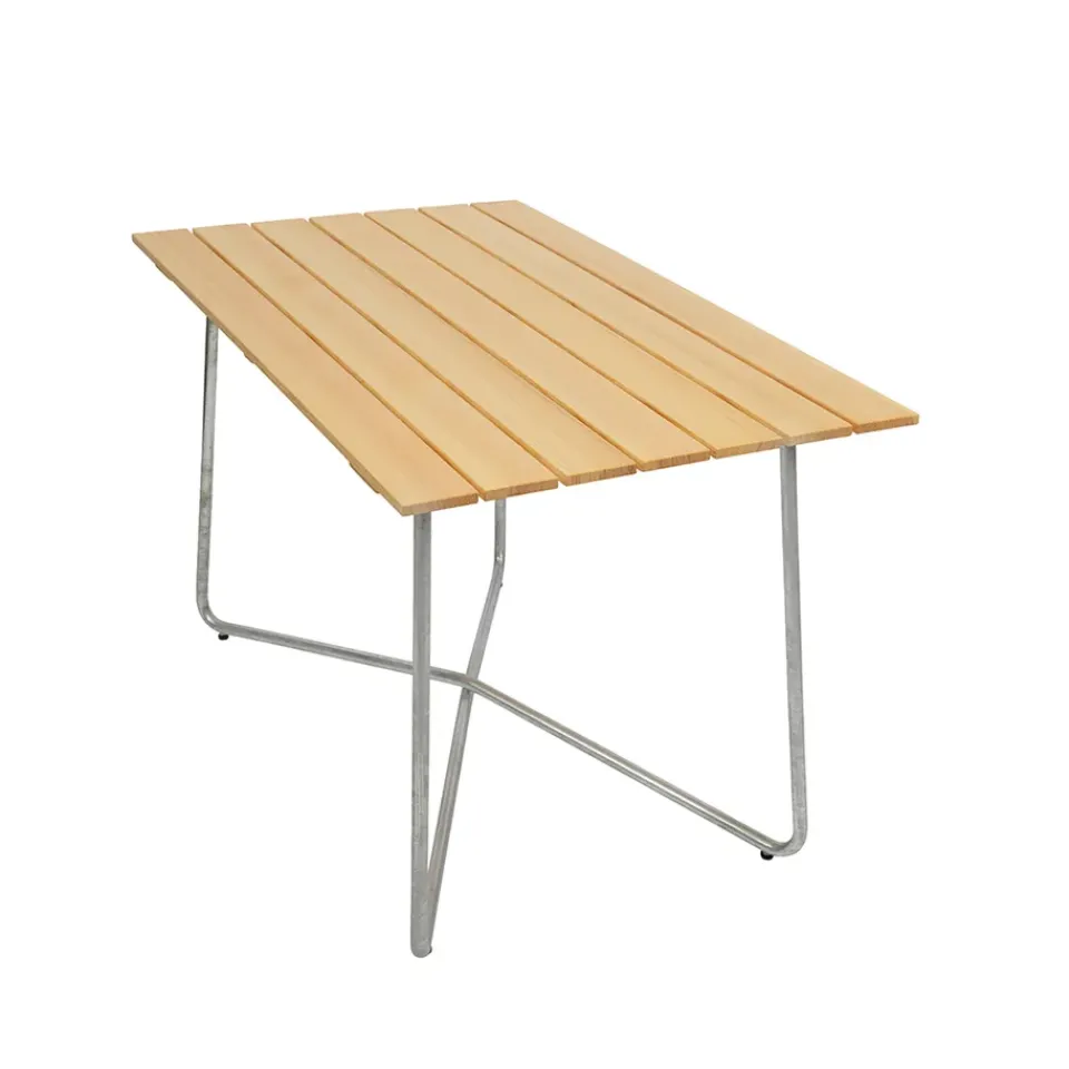 Grythyttan Stålmöbler Table For Outdoor Use*B25A table, Pine oil-hot-dip galvanized Beige