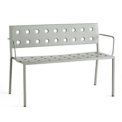 HAY Outdoor Lounge Furniture|Garden Sofas & Garden Benches*Balcony Dining bench with armrest 121x52 cm, Desert Green