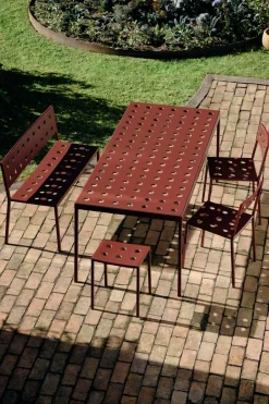 HAY Outdoor Lounge Furniture|Garden Sofas & Garden Benches*Balcony Dining bench 114x52 cm, Iron Red
