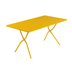 Lafuma Balcony Furniture*Balcony II table, Miel, 140x70 cm Yellow