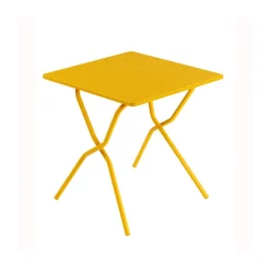 Lafuma Balcony Furniture*Balcony II table, Miel, 70x70 cm Yellow