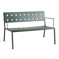 HAY Outdoor Lounge Furniture|Garden Sofas & Garden Benches*Balcony Lounge bench with armrest 121.5x69 cm, Dark forest Green