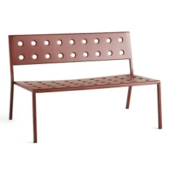 HAY Outdoor Lounge Furniture|Garden Sofas & Garden Benches*Balcony Lounge bench 113.5x69 cm, Iron Red