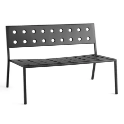 HAY Outdoor Lounge Furniture|Garden Sofas & Garden Benches*Balcony Lounge bench 113.5x69 cm, Anthracite Black