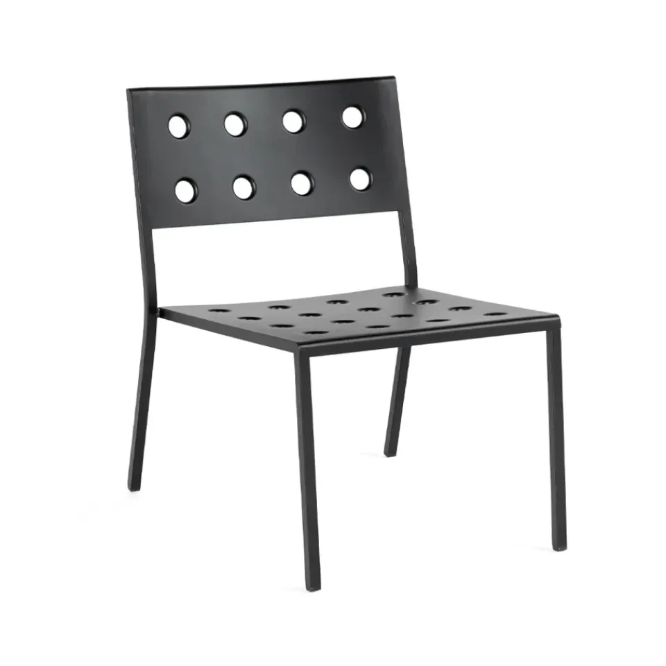 HAY Outdoor Lounge Furniture*Balcony lounge chair, Anthracite Grey