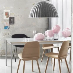 Muuto Dining Tables*Base dining table, . plywood edge. 140x80cm Black