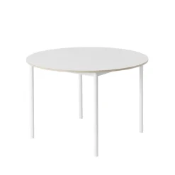 Muuto Dining Tables*Base dining table round Ø110 cm, laminate-Plywood- White