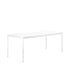 Muuto Dining Tables*Base dining table, . abs edge. 190x85cm White