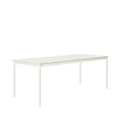 Muuto Dining Tables*Base dining table, . plywood edge. 190x85cm White