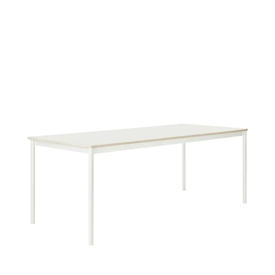 Muuto Dining Tables*Base dining table, . plywood edge. 190x85cm White