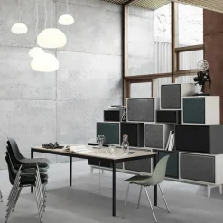 Muuto Dining Tables*Base dining table, . plywood edge. 190x85cm White