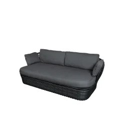 Cane-line Garden Sofas & Garden Benches|Balcony Furniture*Basket sofa 2-seater, Graphic , cushions Grey