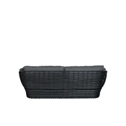 Cane-line Garden Sofas & Garden Benches|Balcony Furniture*Basket sofa 2-seater, Graphic , cushions Grey