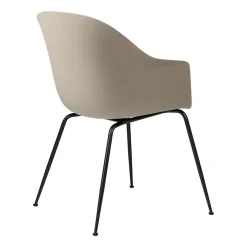 GUBI Chairs*Bat chair plastic black leg, new Beige
