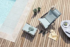 Lafuma Seating*Bayanne sun lounger, Celadon Blue