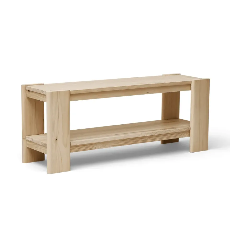 Form & Refine Benches*Beam bench 112 cm, Pinewood Beige