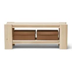 Form & Refine Benches*Beam bench 112 cm, Pinewood Beige