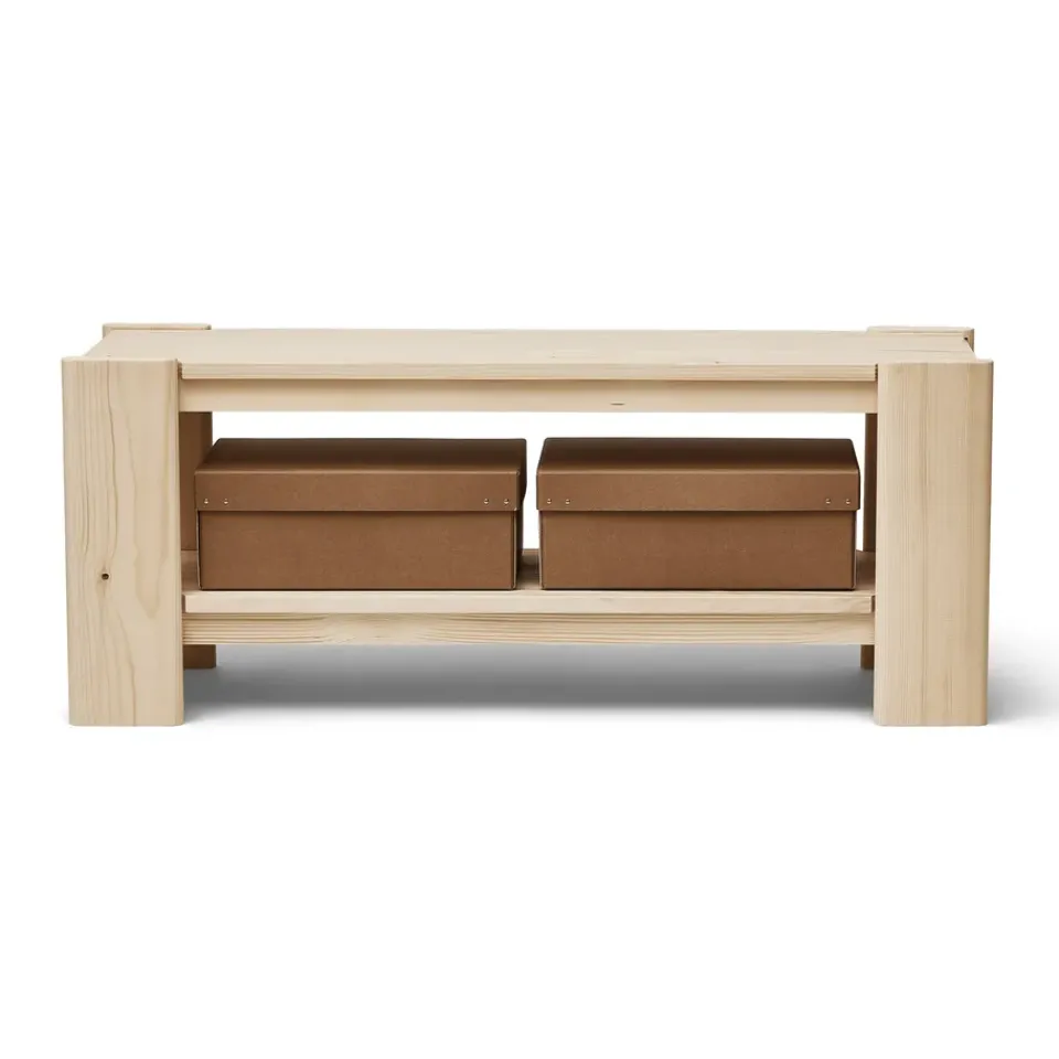 Form & Refine Benches*Beam bench 112 cm, Pinewood Beige
