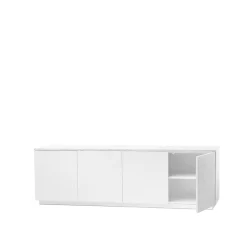 A2 T.V & Media Units|Dressers & Sideboards*Beam side table, lacquer, base, tabletop in carrara marble White