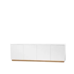 A2 T.V & Media Units|Dressers & Sideboards*Beam side table, lacquer, base in oiled oak White