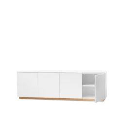 A2 T.V & Media Units|Dressers & Sideboards*Beam side table, lacquer, base in oiled oak White
