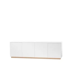 A2 T.V & Media Units|Dressers & Sideboards*Beam side table, lacquer, base in oiled oak White