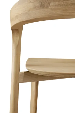 Ethnicraft Bar Stools*Beech bar stool, Lacquered oak, 75 cm Beige