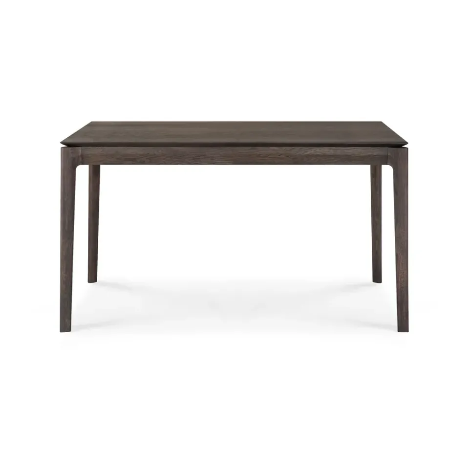 Ethnicraft Dining Tables*Beech extendable dining table, -lacquered oak, 90x140/220 cm Brown