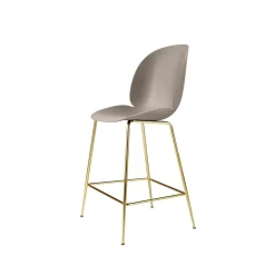 GUBI Bar Stools*Beetle barstool low, New , brass legs Beige