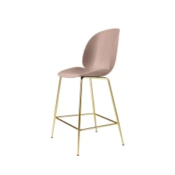 GUBI Bar Stools*Beetle barstool low, Sweet , brass legs Pink