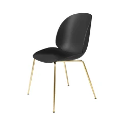 GUBI Chairs*Beetle chair, , brass legs Black