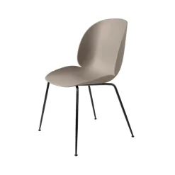 GUBI Chairs*Beetle chair, New , black steel legs Beige