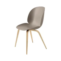 GUBI Chairs*Beetle chair, New , matte lacquered oak legs Beige