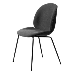 GUBI Chairs*Beetle chair upholstered front/ legs, Hallingdal 65 nr.173- Black