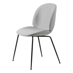 GUBI Chairs*Beetle dining chair - fully upholstered conic base, Remix 3 nr.123-black Grey