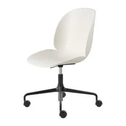 GUBI Office Chairs*Beetle Meeting Chair office chair, Alabaster -black White