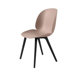 GUBI Chairs*Beetle Plastic chair, Sweet , black leg Pink