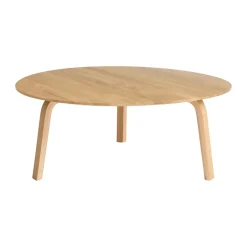 HAY Coffee Tables*Bella coffee table, Lacquered oak, Ø80x32 cm Beige