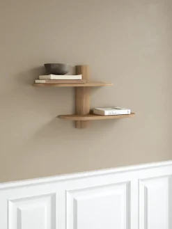 Andersen Furniture Shelves & Shelving Systems*Bend wall shelf, Oak, 50x18x40 cm Beige