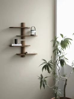 Andersen Furniture Shelves & Shelving Systems*Bend wall shelf, Smoked Oiled Oak, 50x18x40 cm Brown