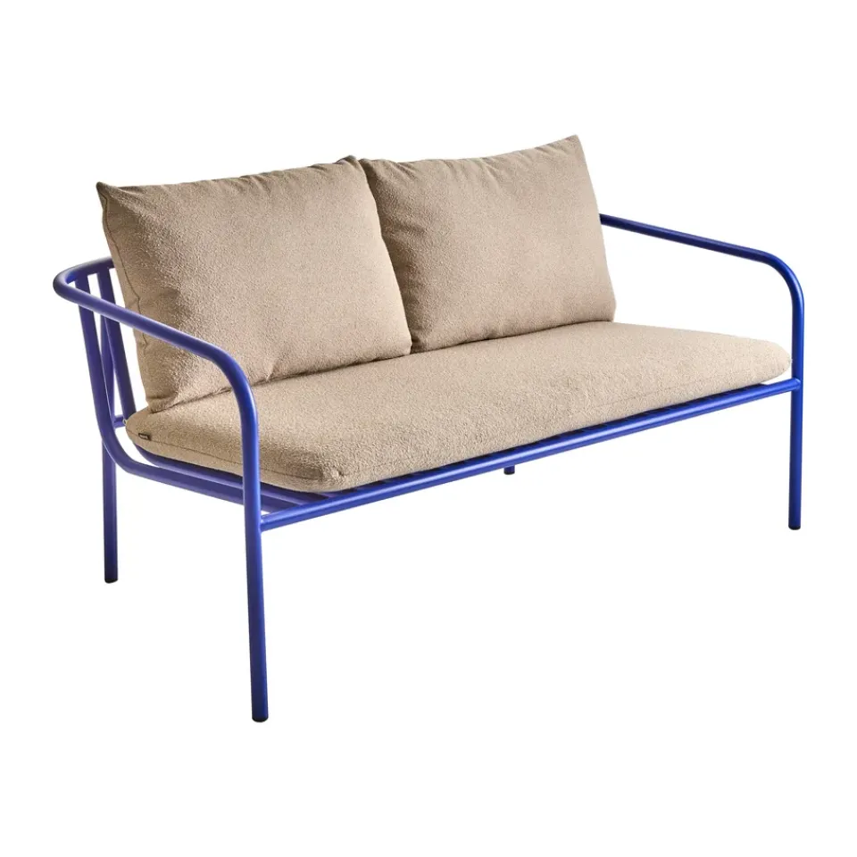 Brafab Garden Sofas & Garden Benches|Balcony Furniture*Bendt sofa, Teddy beige-indigo Blue