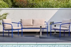 Brafab Garden Sofas & Garden Benches|Balcony Furniture*Bendt sofa, Teddy beige-indigo Blue