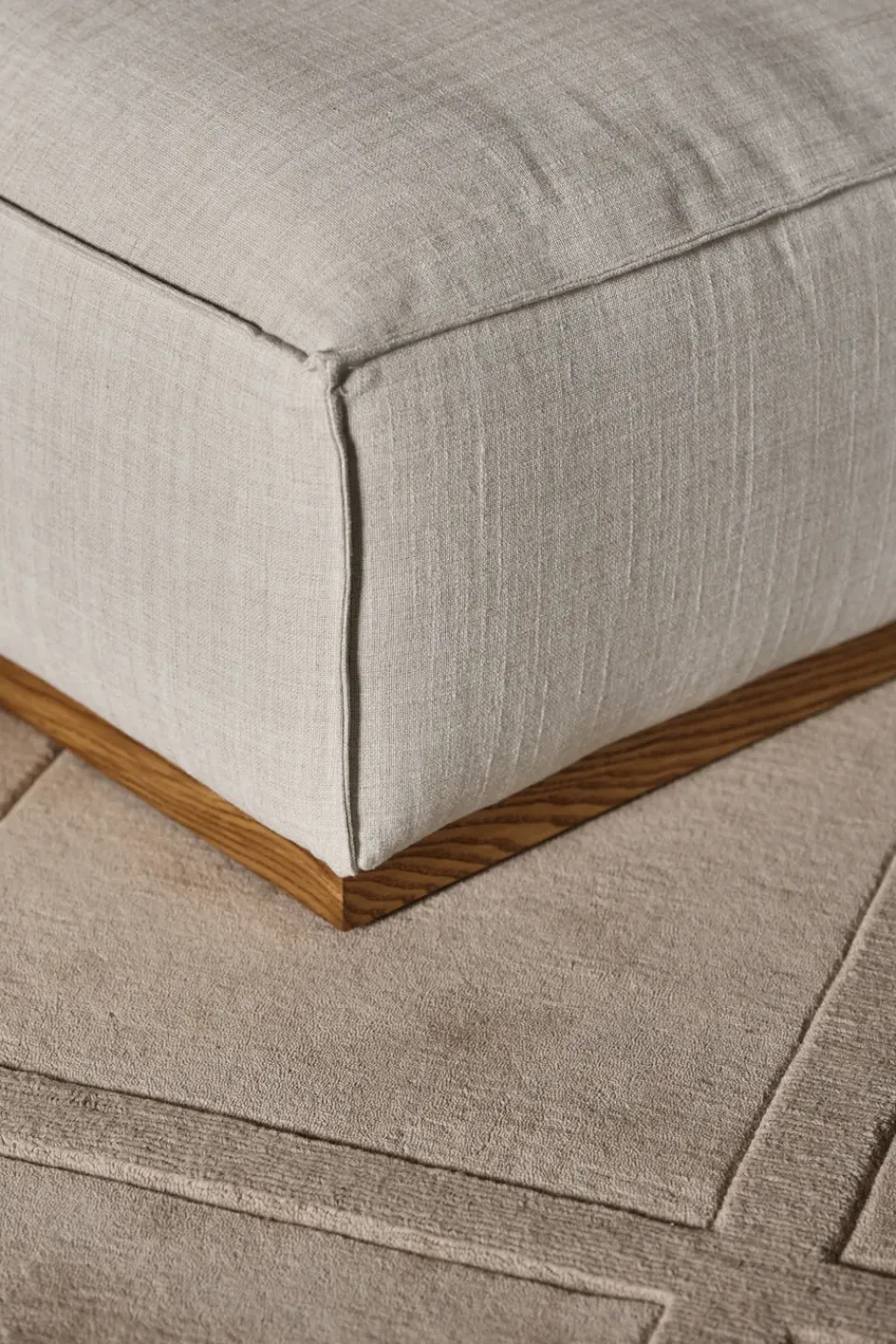 1898 Armchairs & Footstools*Bergsdal footstool, Oslo nature White