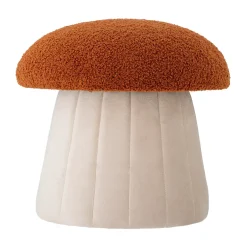Bloomingville Children's Chairs|Children's Chairs*Bertil pouf Ø37 cm, Mushroom RedWhite