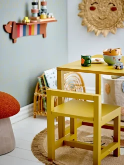 Bloomingville Children's Chairs|Children's Chairs*Bertil pouf Ø37 cm, Mushroom RedWhite