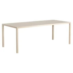 Swedese Dining Tables*Bespoke table 90x200 cm, Oak white pigment Beige