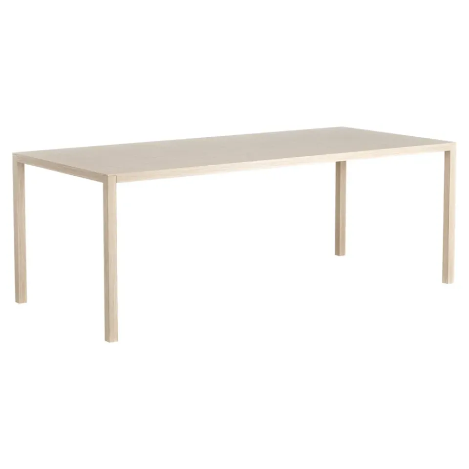 Swedese Dining Tables*Bespoke table 90x200 cm, Oak white pigment Beige