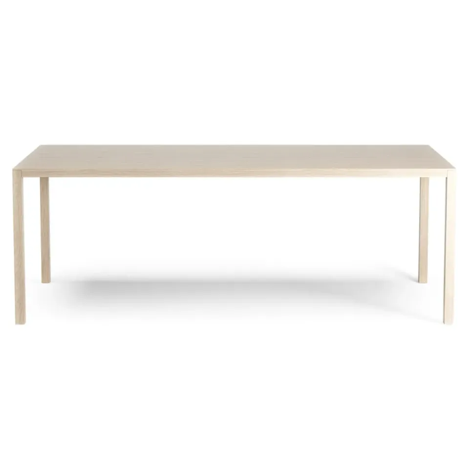Swedese Dining Tables*Bespoke table 90x200 cm, Oak white pigment Beige