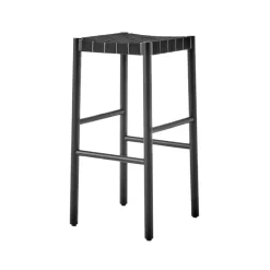 &Tradition Bar Stools*Betty TK8 barstool, , braided linen band seat Black