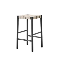 &Tradition Bar Stools*Betty TK7 barstool, , nature braided linen band seat Black